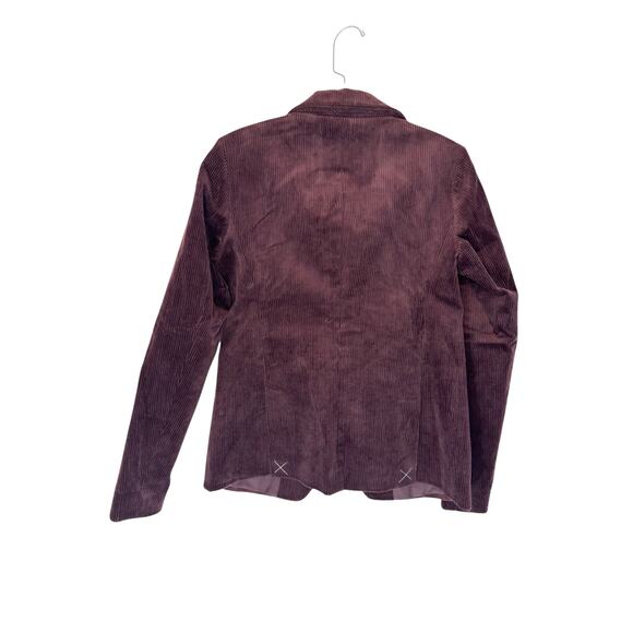 Loft Blazer Brown Corduroy Gremlin Moody Rustic Office Work Career Size 0 - Picture 8 of 11